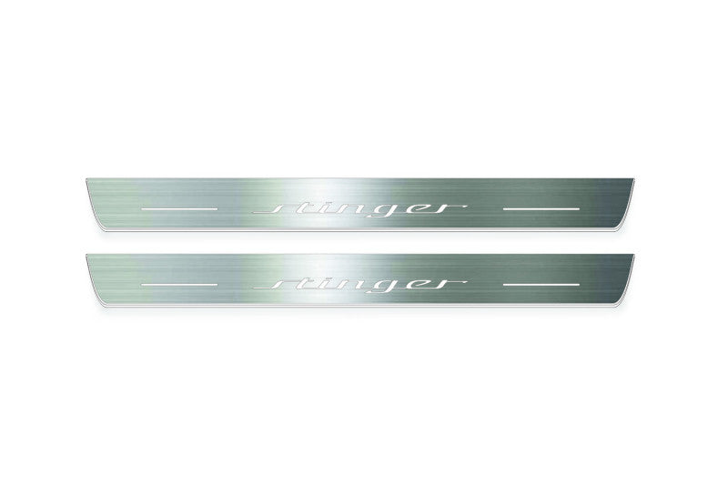 Kia Stinger 2017+ LED Door Sills PRO With Logo Stinger