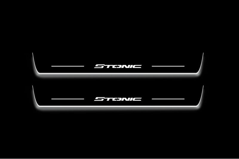 Kia Stonic 2017+ LED Door Sill With Logo Stonic