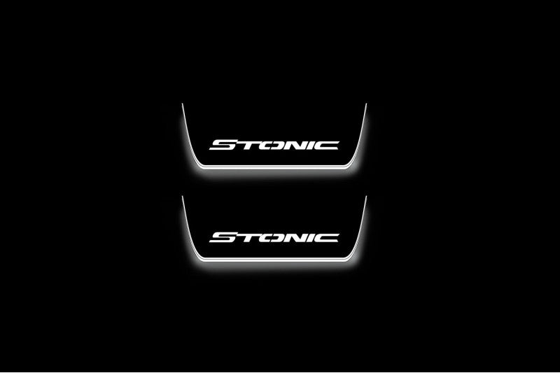 Kia Stonic 2017+ LED Door Sill With Logo Stonic