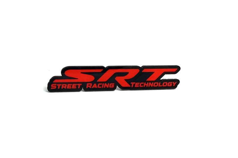 Dodge Emblem & Badges set with SRT logo (Type 3) Dodge emblems decoinfabric BLACK RED