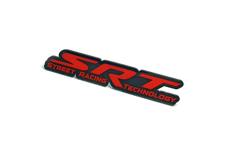 Jeep Emblem & Badges set with SRT logo (Type 3) Jeep emblems decoinfabric BLACK RED