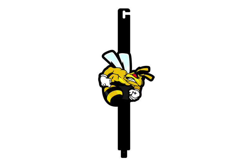Car Show Stainless Steel Hood Prop with Strong Bee Logo