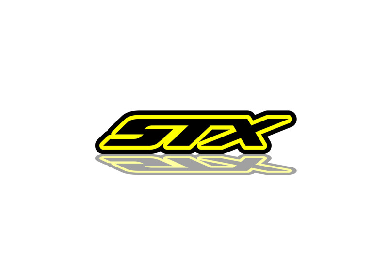 Ford F150 Emblem & Badges set with STX logo (Type 3) Ford emblems decoinfabric BLACK YELLOW