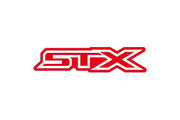 Ford F150 Radiator grille emblem with STX logo Ford emblems decoinfabric RED WHITE