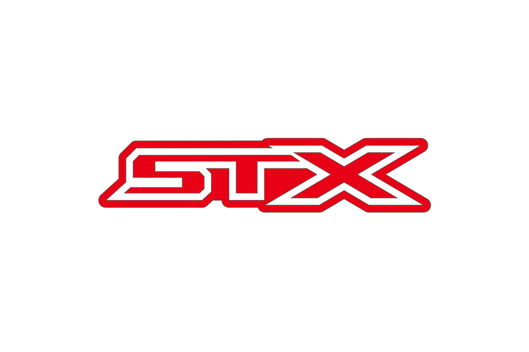 Ford F150 Emblem & Badges set with STX logo Ford emblems decoinfabric RED WHITE