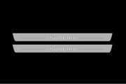 Skoda SuperB III 2015-2023 Door Sill Led Plate With Logo SuperB Skoda Led Door Sills opdesign