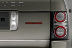 Load image into Gallery viewer, Range Rover tailgate trunk rear emblem with Supercharged logo — Black, Red
