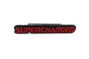 Jeep tailgate trunk rear emblem with Supercharged logo Jeep emblems decoinfabric