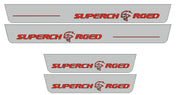 Chrysler 300C II 2011+ Door Sill Led Plate With Supercharged Logo (Type 2) Chrysler Led Door Sills opdesign