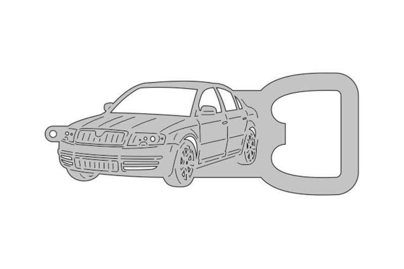 Keychain Bottle Opener for Skoda SuperB I 2001-2008 Keychains opdesign
