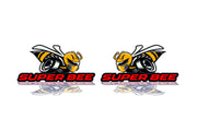 Dodge emblem for fenders with Super Bee logo (type 2) Dodge emblems decoinfabric RED