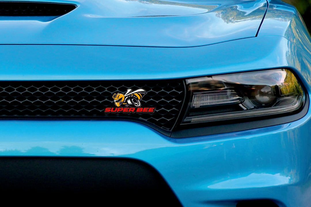 Dodge Radiator grille emblem with Super Bee logo (type 2) Dodge emblems decoinfabric