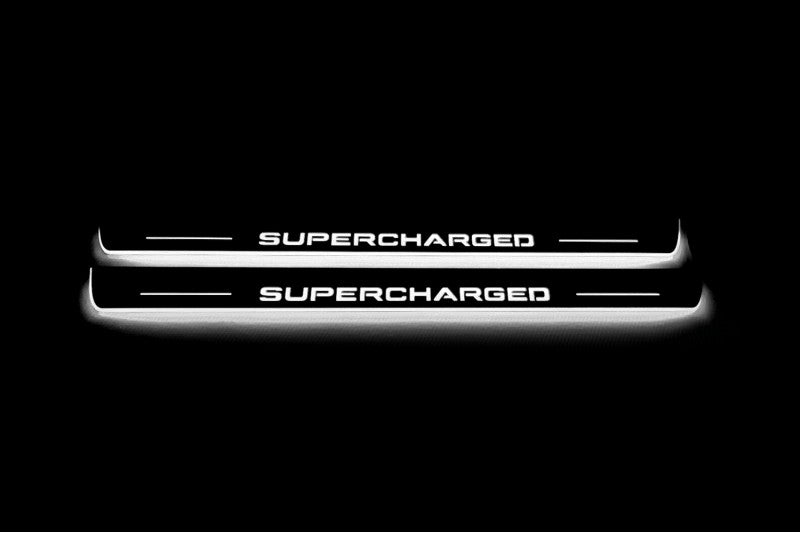 Range Rover III 2002-2012 LED Door Sills PRO With Supercharged Logo