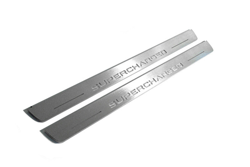 Range Rover III 2002-2012 LED Door Sills With Supercharged Logo Range Rover Led Door Sills opdesign