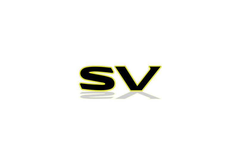 Nissan Rogue T32 tailgate trunk rear 3D emblem with SV logo (Type MIXT) Nissan emblems decoinfabric