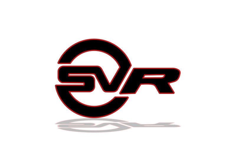 Range Rover tailgate trunk rear 3D emblem with SVR logo (type MIXT)