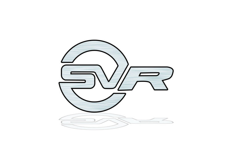 Range Rover tailgate trunk rear 3D emblem with SVR logo (type MIXT)