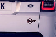 Range Rover tailgate trunk rear 3D emblem with SVR logo (type MIXT)