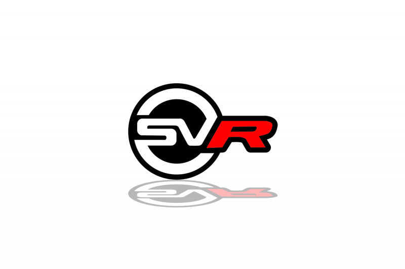 Range Rover tailgate trunk rear emblem with SVR logo (type 2) Range Rover emblems decoinfabric