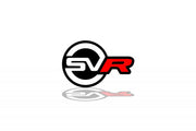 Range Rover tailgate trunk rear emblem with SVR logo (type 2) Range Rover emblems decoinfabric