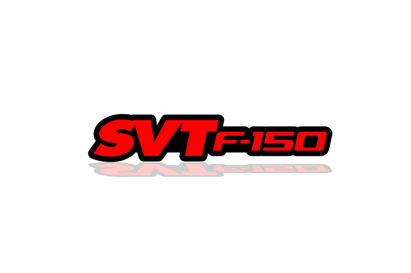 Ford F150 tailgate trunk rear emblem with SVT F150 logo Ford emblems decoinfabric BLACK RED
