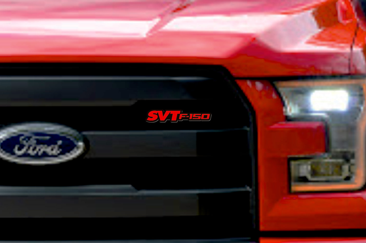 Ford Radiator grille emblem with SVT F-150 logo Ford emblems decoinfabric