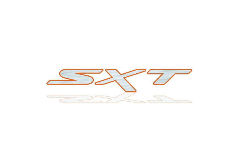Dodge tailgate trunk rear 3D emblem with SXT logo (type MIXT)