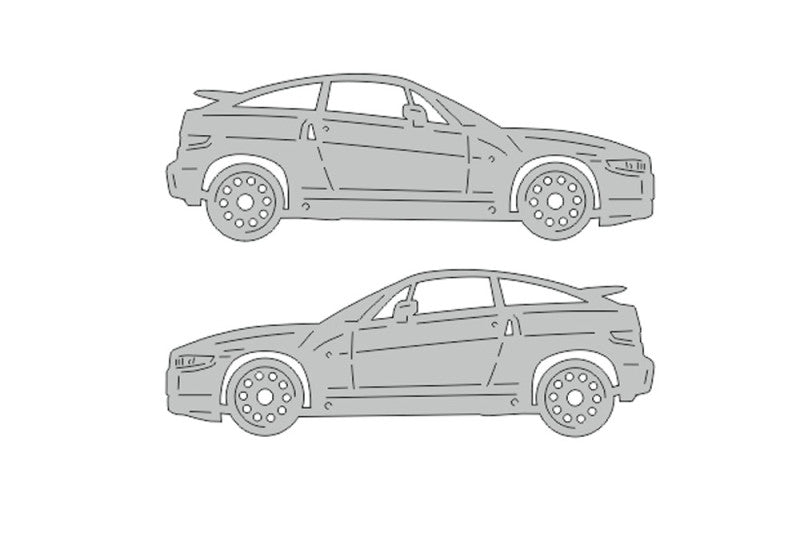 Alfa Romeo SZ (1989-1991) Floor Mat Emblem Set – Stainless Steel Badges Car Mats Badges Decoin