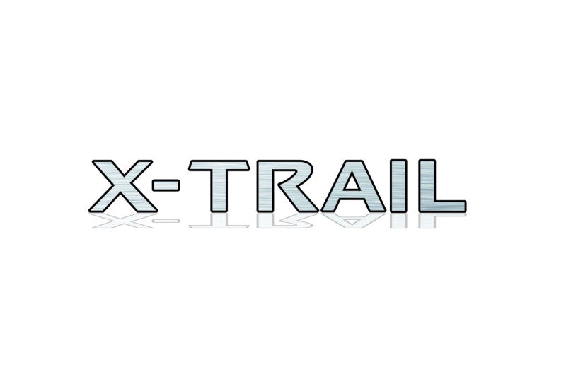 Nissan X-Trail T31 tailgate trunk rear 3D emblem with X-Trail logo (Type MIXT) Nissan emblems decoinfabric