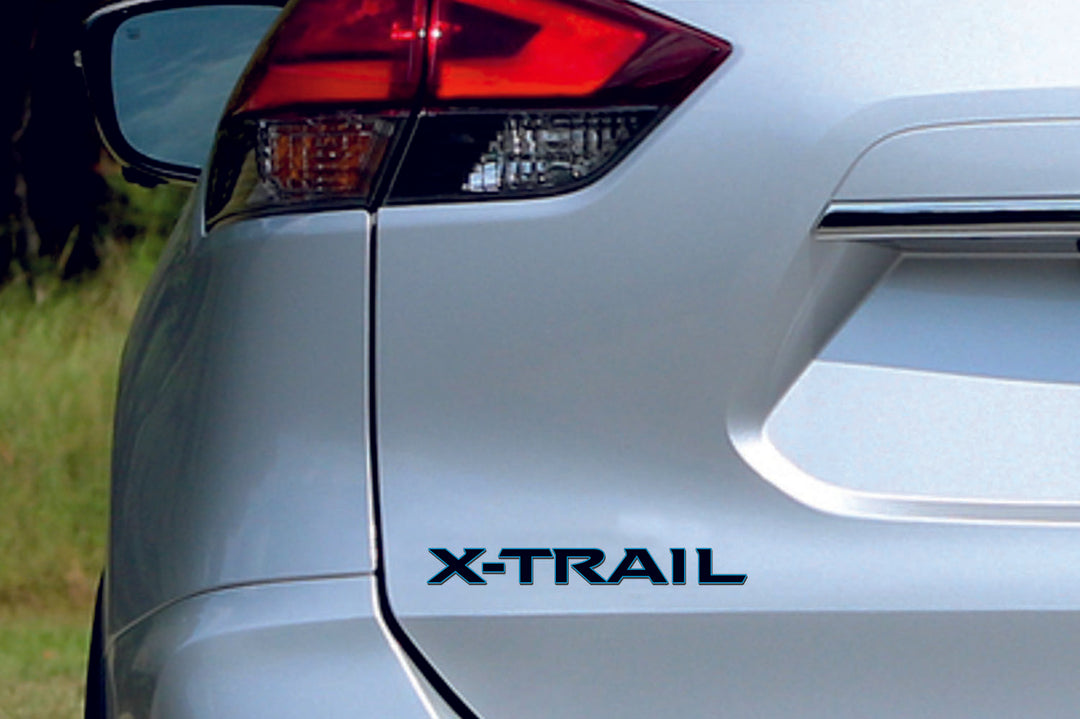 Nissan tailgate trunk rear 3D emblem with X-Trail logo for Nissan X-Trail T32 (type MIXT)