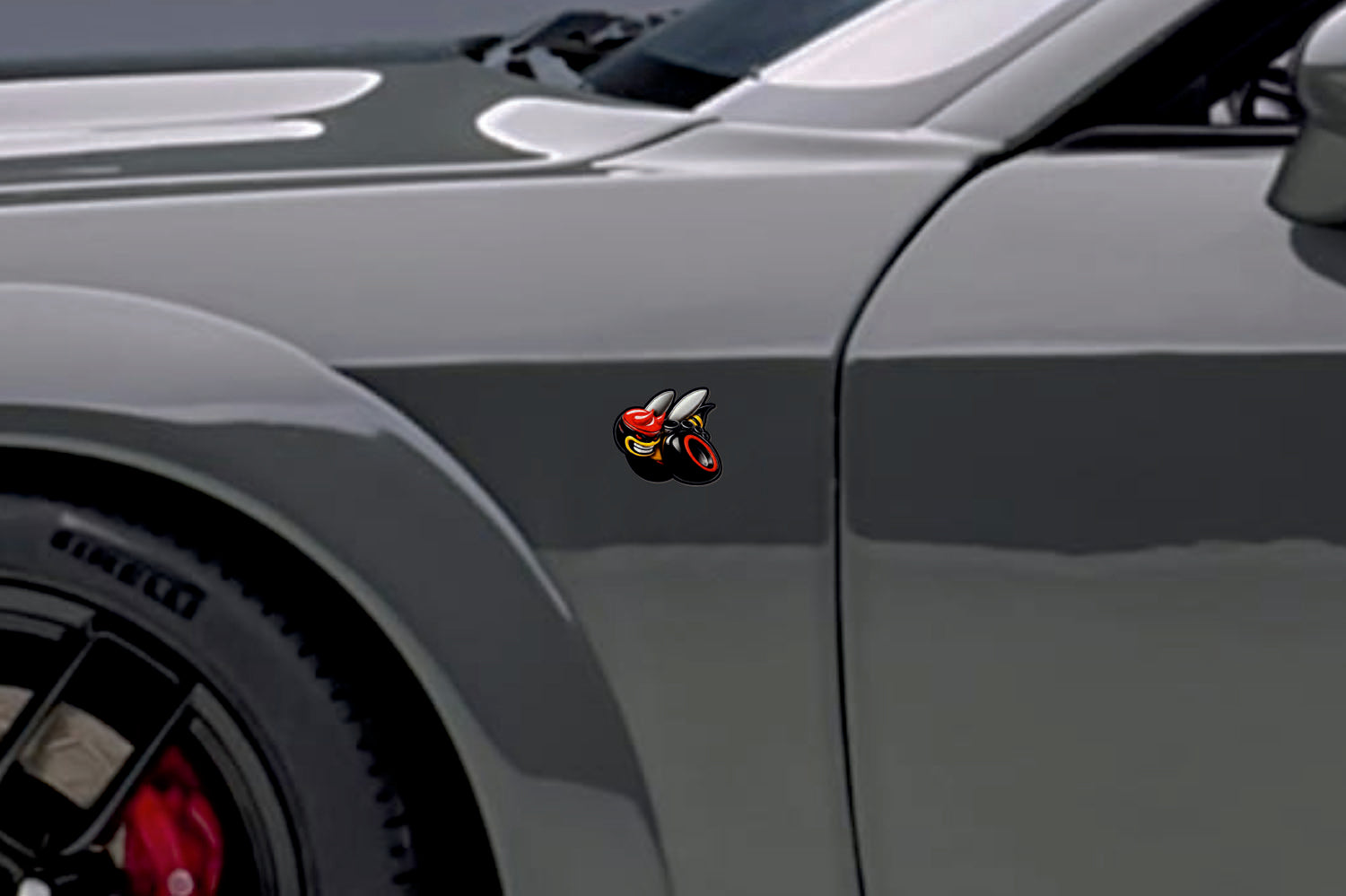 DODGE emblem for fenders with logo Scatpack (type 5) Dodge emblems decoinfabric