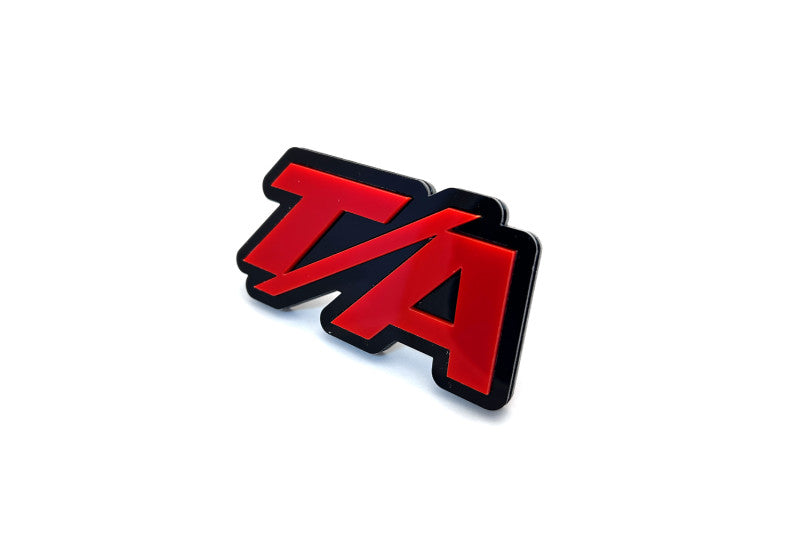 Dodge Emblem & Badge Set - Grille and Tailgate T/A logo Dodge emblems decoinfabric RED