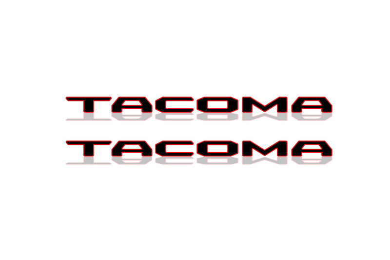 Toyota 3D emblem for fenders with Tacoma (type 1) logo (type MIXT) Toyota emblems decoinfabric