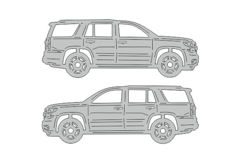 Chevrolet Tahoe IV (2014-2020) Floor Mat Emblem Set – Stainless Steel Badges Car Mats Badges Decoin