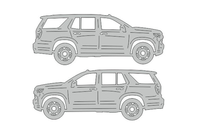 Chevrolet Tahoe V (2020+) Floor Mat Emblem Set – Stainless Steel Badges Car Mats Badges Decoin