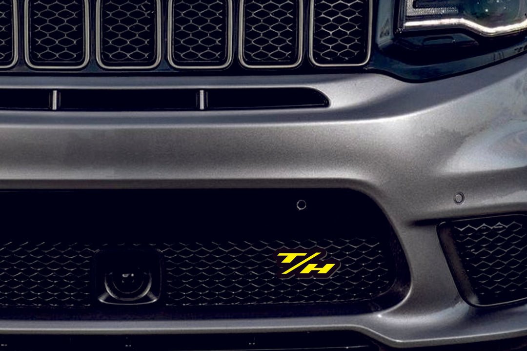 Jeep Illuminated LED Radiator Grille Emblems and Badges with Trackhawk T/H logo Jeep Led Emblems decoinfabric