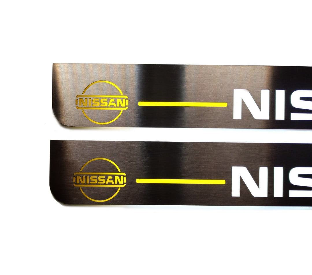 Nissan Tiida 2004-2018 LED Door Sills With Logo TIIDA Nissan Led Door Sills opdesign
