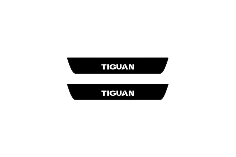 Volkswagen Tiguan II 2016-2024 Led Door Sill Pro With Logo Tiguan (Premium Painting) Volkswagen Led Door Sills PRO opdesign