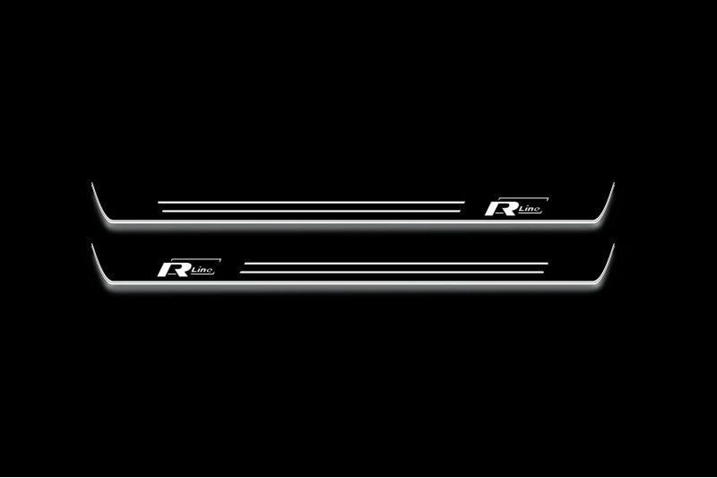 Volkswagen Tiguan II 2016+ Door Sill Lights With Logo R-Line