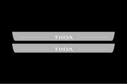 Nissan Tiida I 2004-2014 LED Door Sills With Logo TIIDA Nissan Led Door Sills opdesign