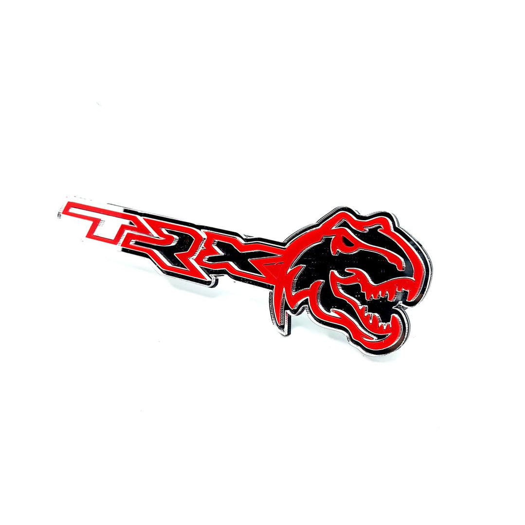 Dodge tailgate trunk rear emblem with TRX + Tirex logo (Type 2) Dodge emblems decoinfabric