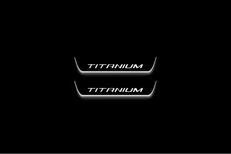 Ford Kuga III 2020+ LED Door Sill With Logo Titanium