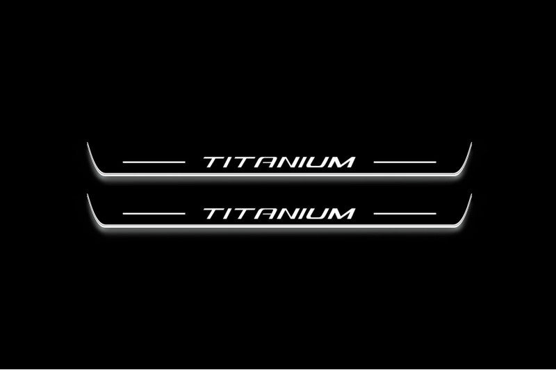 Ford Kuga III 2020+ LED Door Sill With Logo Titanium