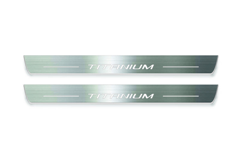 Ford Mondeo V 2014+ Auto Door Sills With Logo Titanium