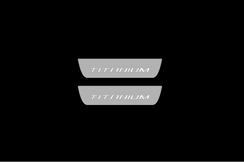 Ford Escape III 2013-2019 Car Sill With Logo Titanium Ford Led Door Sills opdesign