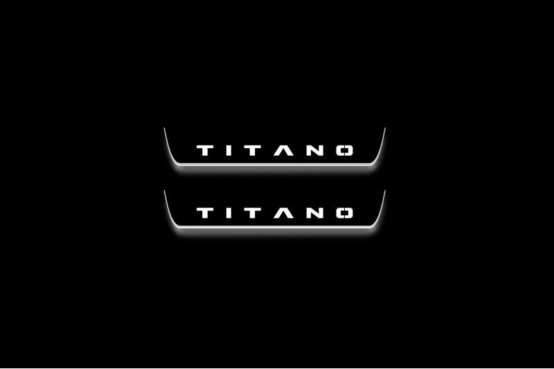 Fiat Titano 2025+ Car Door Sill With Logo Titano Fiat Led Door Sills opdesign