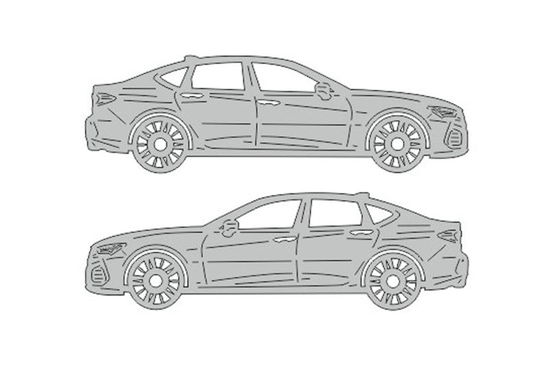 Аcura TLX II (2020+) Floor Mat Emblem Set – Stainless Steel Badges Car Mats Badges Decoin