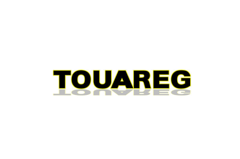 Volkswagen Touareg I 2002-2010 tailgate trunk rear 3D emblem with Touareg logo (type MIXT)