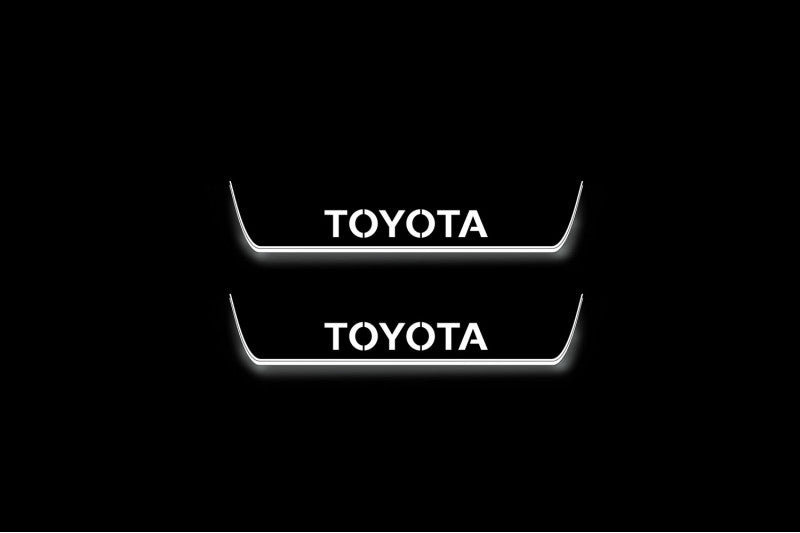 Toyota Prado 250 2023+ Auto Door Sill Plates With Logo Toyota