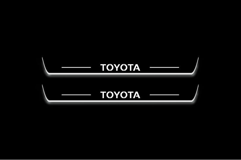 Toyota Prado 250 2023+ Auto Door Sill Plates With Logo Toyota